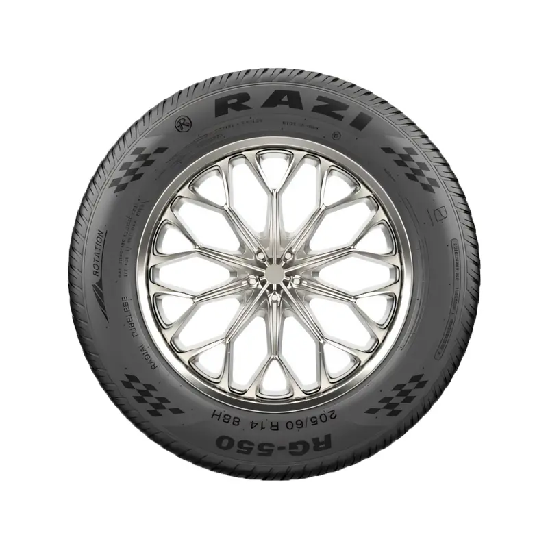 AR2054T1 لاستیک رازي 205/60/15 گل RG550 (مناسب همه مدل های سمند و دنا و تارا برلیانس, پرشیا, دنا, رنو L۹۰, سمند, شاهین )