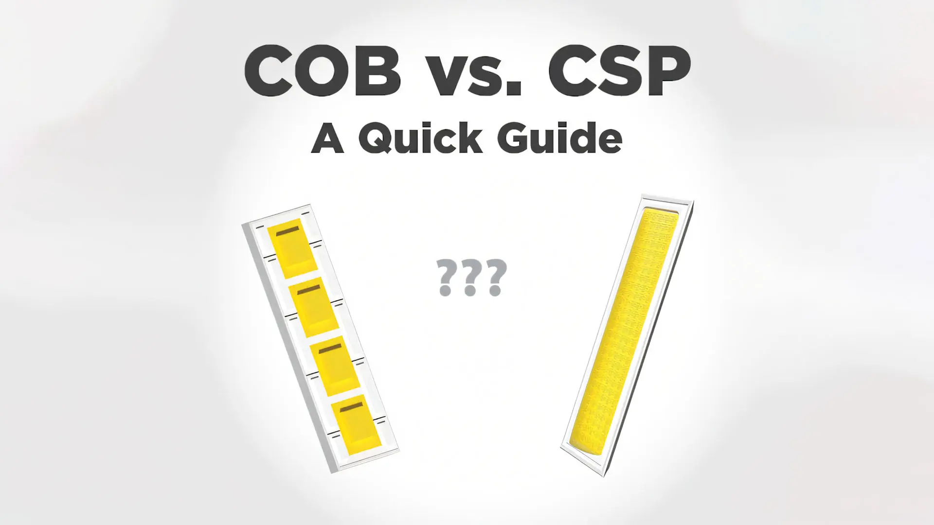 تفاوت چیپ COB و CSP در کاربرد واقعی