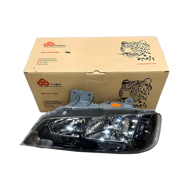 0830027611 چراغ جلو پژو پارس داخل مشکی جمع ساز
