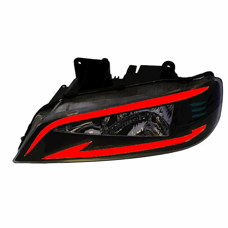FrontLight-DrLight-Pars-Lexus-Red چراغ جلو اسپرت پارس طرح لکسوس رنگ قرمز - Image 1