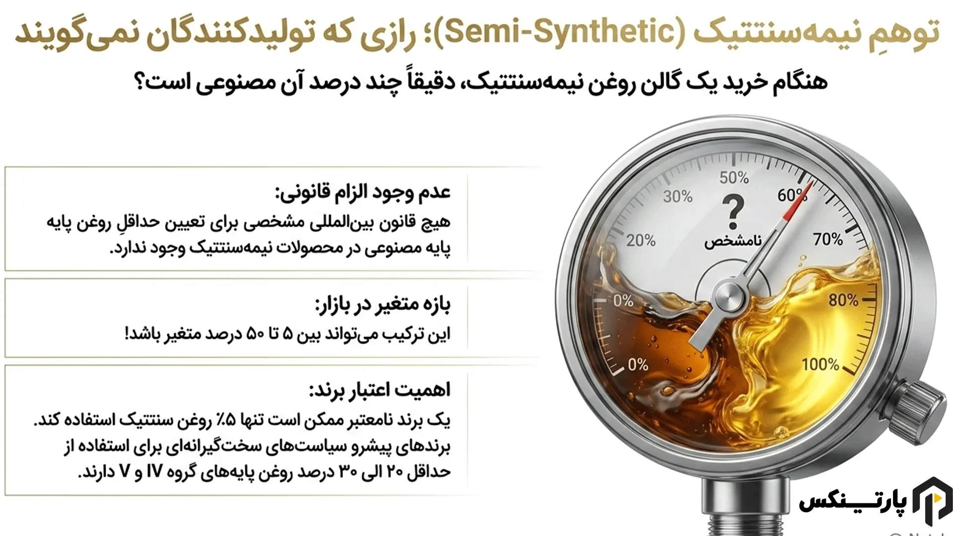 ترکیب روغن پایه معدنی و مصنوعی: استراتژی پنهان تولیدکنندگان